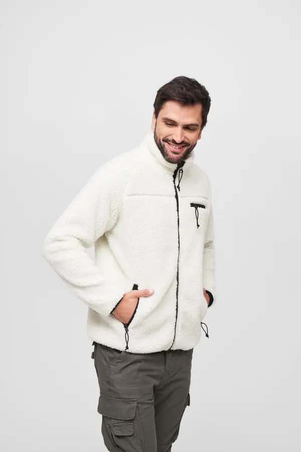 Brandit Teddyfleece jacket white