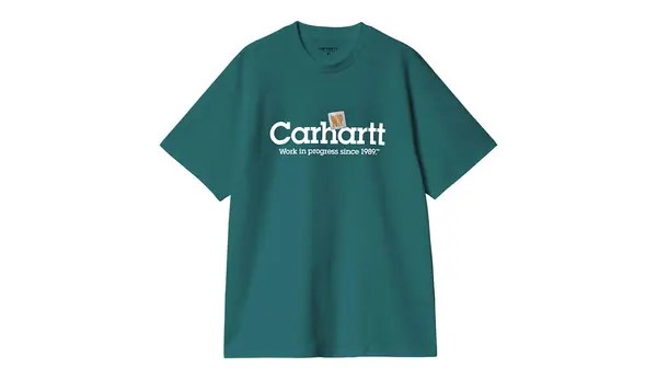 Carhartt Wip Тениска Carhartt WIP Label Script зелена