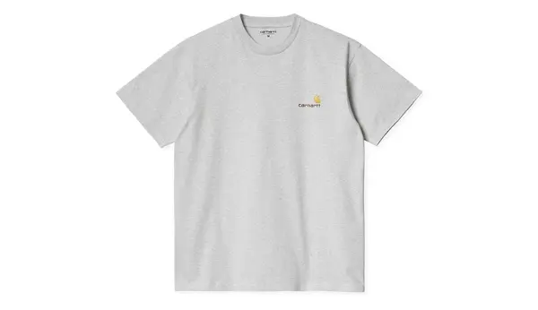 Carhartt Wip Тениска Carhartt WIP S/S American Script, сива