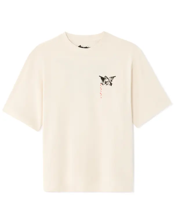 Celio Тениска Celio Banksy - кремава