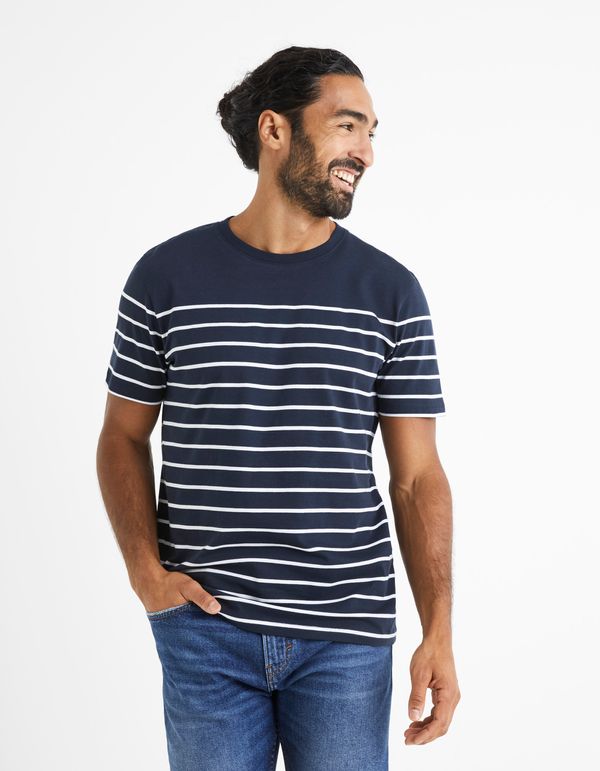 Celio Тениска Celio Striped Bebaser - мъже
