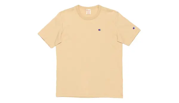 Champion Тениска Champion Crewneck с жълта принтирана яка