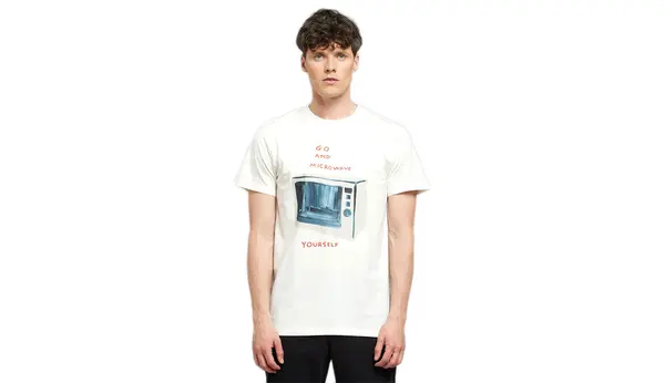 Dedicated Тениска Dedicated Stockholm Shrigley White