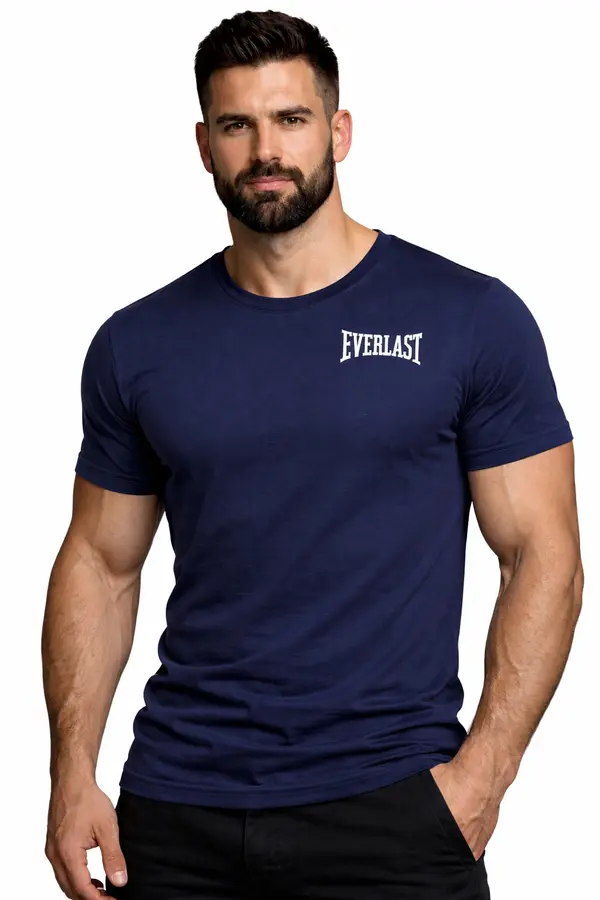 Everlast Тениска Everlast - El0912, тъмносиня