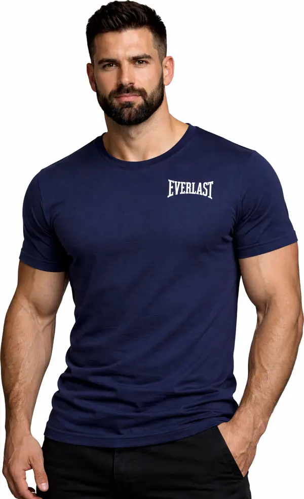 Everlast Тениска Everlast - El0912, тъмносиня
