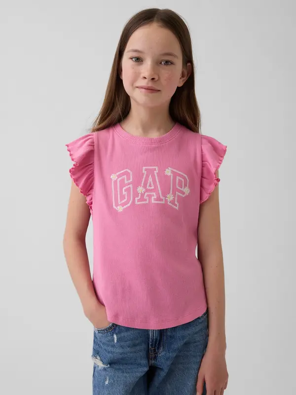 GAP Тениска GAP за момичета с лого