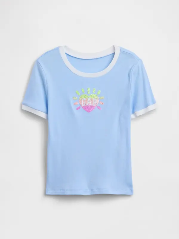 GAP Тениска GAP за момичета с лого