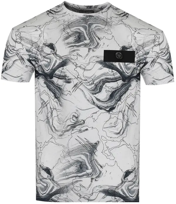 Plein Sport Тениска PLEIN SPORT PS25MTS06/01 бяла