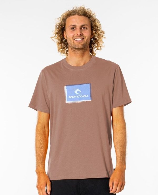 Rip Curl Тениска Rip Curl CORP ICON TEE Измита праскова