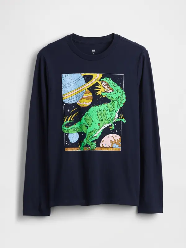 GAP Тениска с дълъг ръкав и щампа за момче