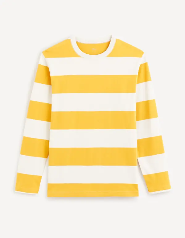 Celio Тениска с дълъг ръкав на райета Celio