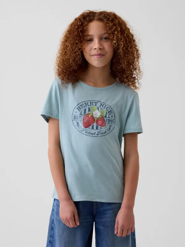 GAP Тениска с щампа GAP за момичета
