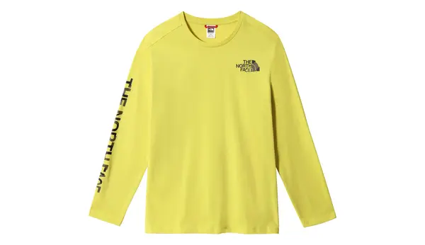 The North Face Тениска The North Face M Coordinates L/S с киселинно жълто