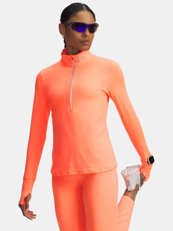 Under Armour Тениска Under Armour UA Launch Pro с половин цип - дамска