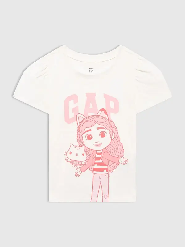 GAP Тениска за момичета с куклена къща Gap &amp; Gabby
