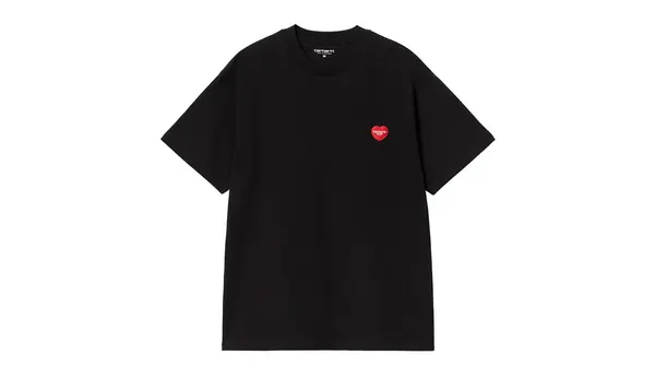 Carhartt Wip Тениски - Carhartt WIP S/S Heart II Hartt T-Shirt Black Черен