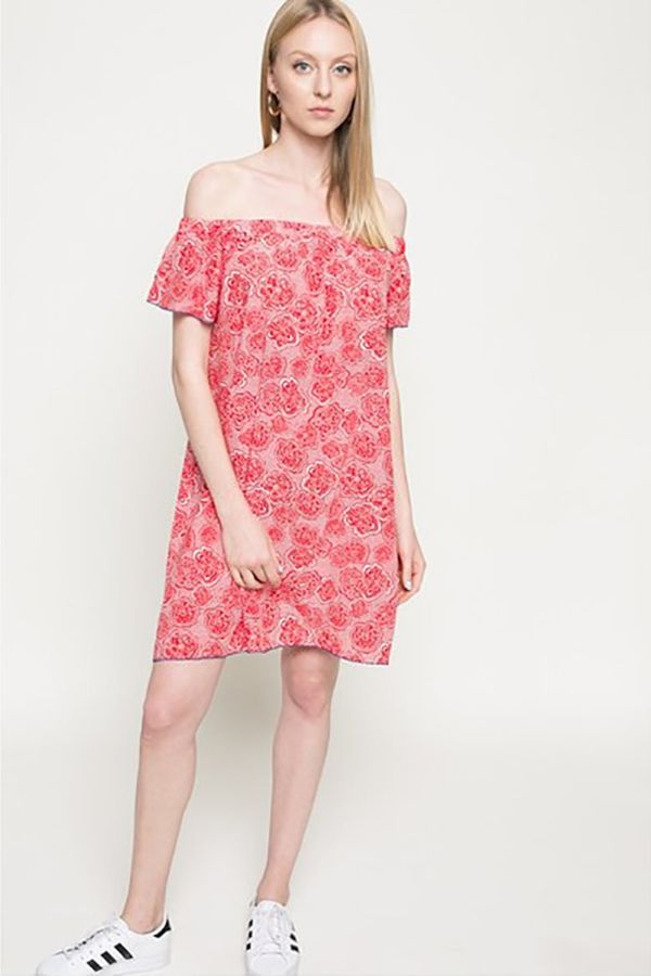 Tommy Hilfiger Tommy Hilfiger Dress - IVY BARDOT PRINTED DRESS SS blue