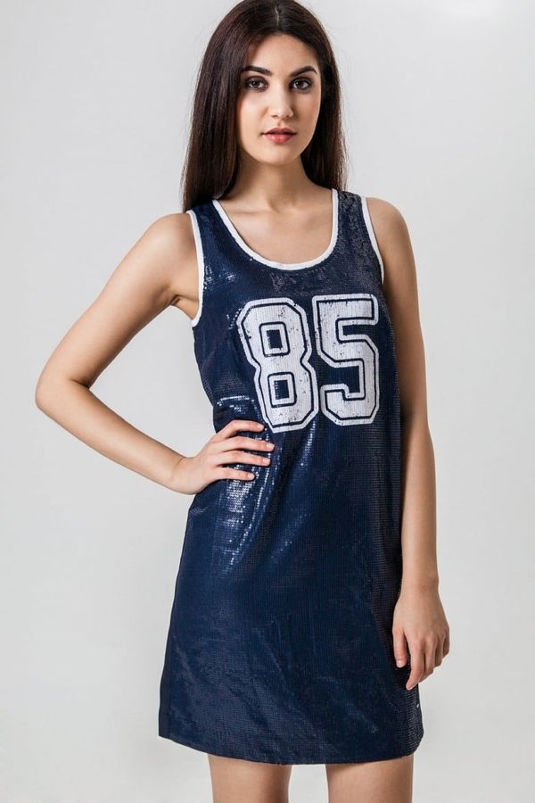 Tommy Hilfiger Tommy Hilfiger Dress - Sequin straight tank dress 19 blue
