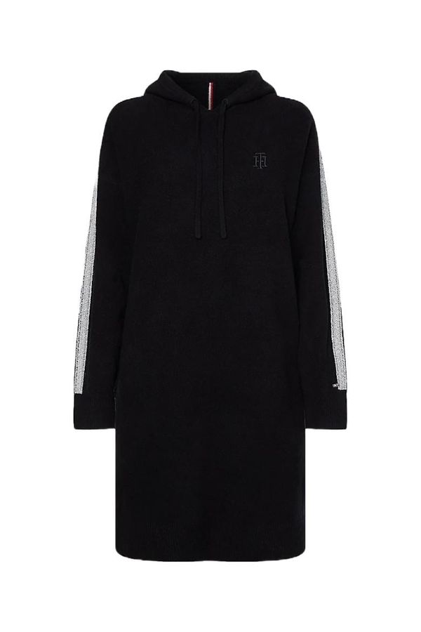Tommy Hilfiger Tommy Hilfiger Dress - TH FLEX RELAXED HOODIE DRESS LS black