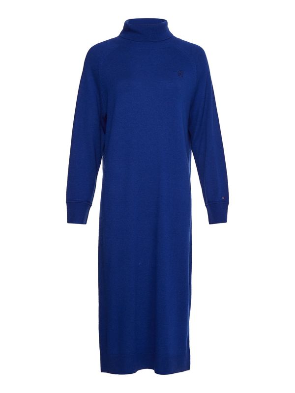 Tommy Hilfiger Tommy Hilfiger Dress - WOOL CASH ROLL NK SW blue