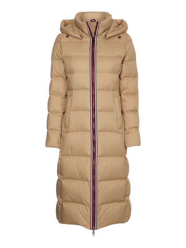Tommy Hilfiger Tommy Hilfiger Jacket - GLOBAL STRIPE DOWN MAXI beige