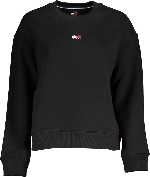 Tommy Hilfiger TOMMY HILFIGER MEN'S BLACK ZIPLESS SWEATSHIRT