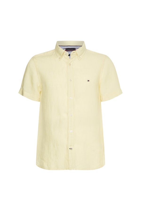 Tommy Hilfiger Tommy Hilfiger Shirt - PIGMENT DYED LI SF SHIRT S/S yellow