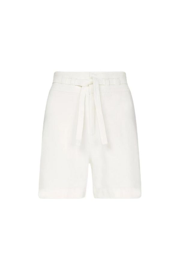 Tommy Hilfiger Tommy Hilfiger Shorts - DNM FLARE HW SHORT WHITE BELT white