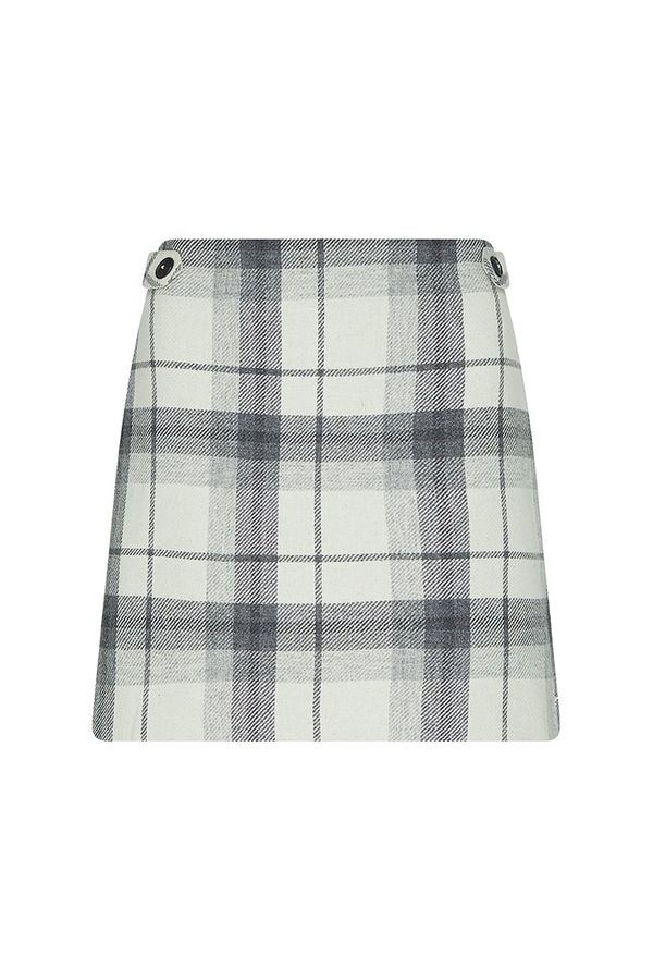 Tommy Hilfiger Tommy Hilfiger Skirt - WOOL BEIGE CHECK MINI SKIRT beige