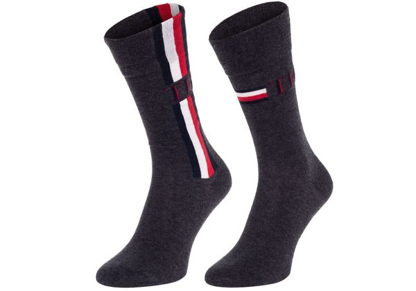 Tommy Hilfiger Tommy Hilfiger Socks - TH MEN SOCK 2P ICONIC STRIPE grey