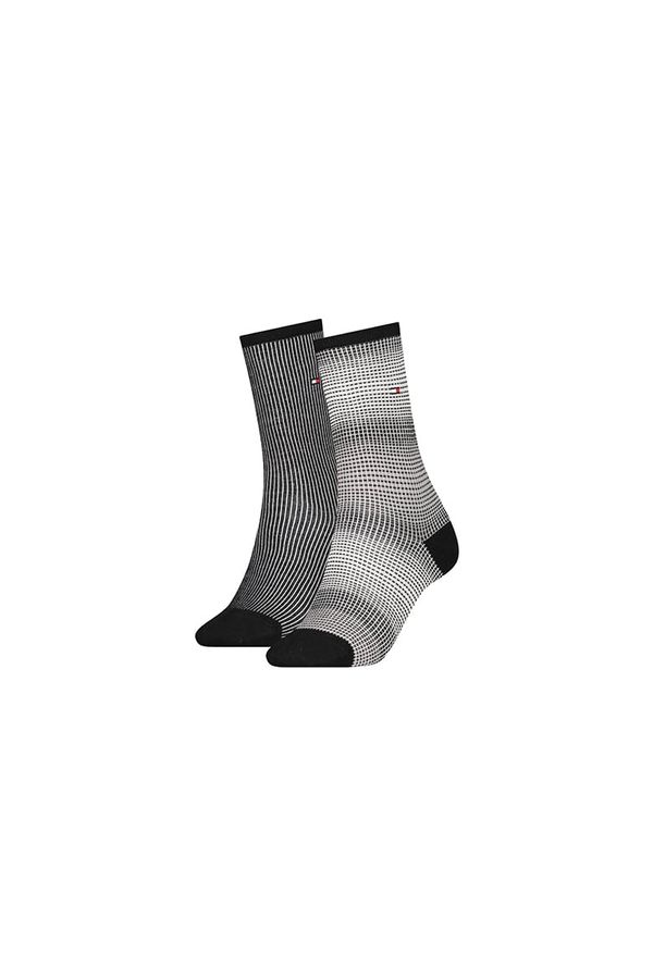 Tommy Hilfiger Tommy Hilfiger Socks - TH WOMEN SOCK 2P GRADIENT STRIPE black