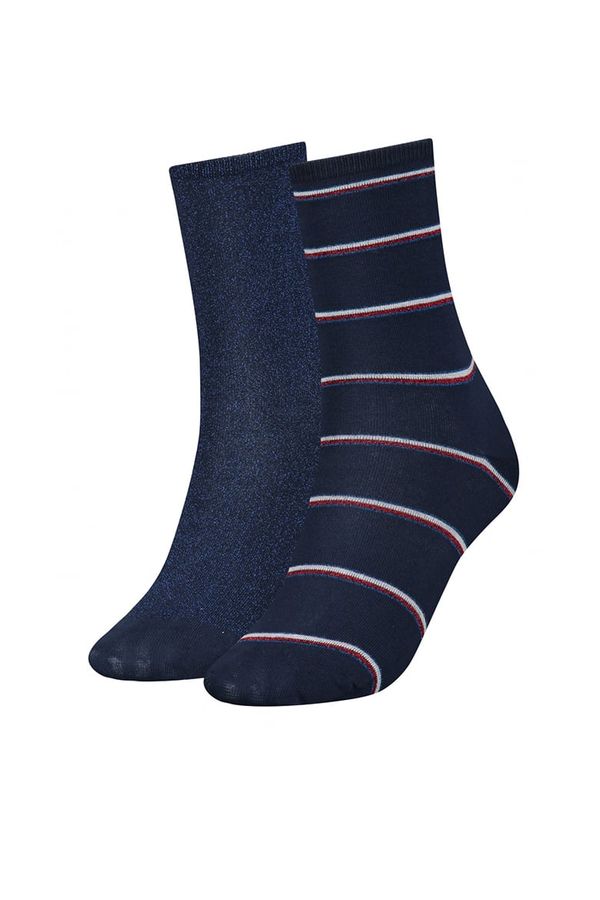 Tommy Hilfiger Tommy Hilfiger Socks - TH WOMEN SOCK 2P LUREX STRIPE two-tone