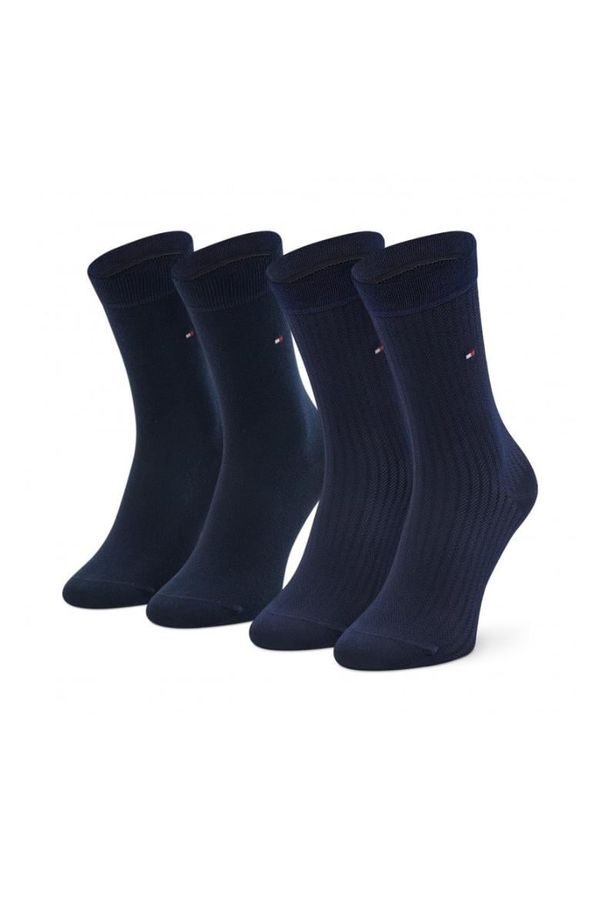 Tommy Hilfiger Tommy Hilfiger Socks - TH WOMEN SOCK 2P SHEER STRIPE blue