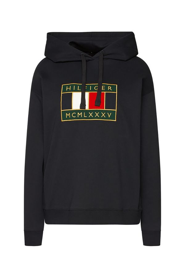 Tommy Hilfiger Tommy Hilfiger Sweatshirt - RELAXED OCO FLAG HOODIE LS dark blue