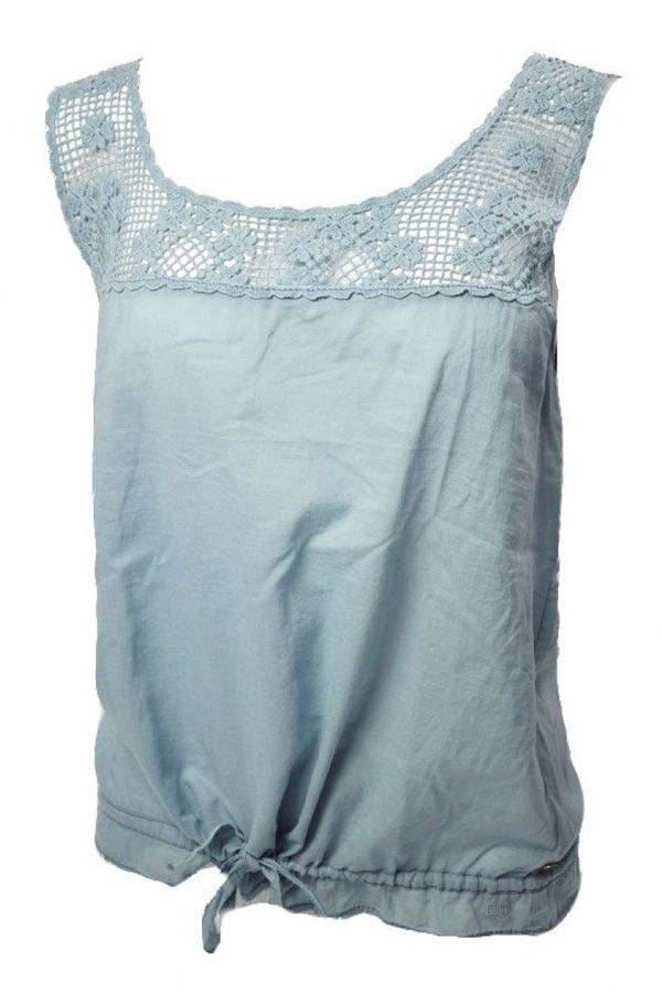 Tommy Hilfiger Tommy Hilfiger Top - elaine woven tan blue