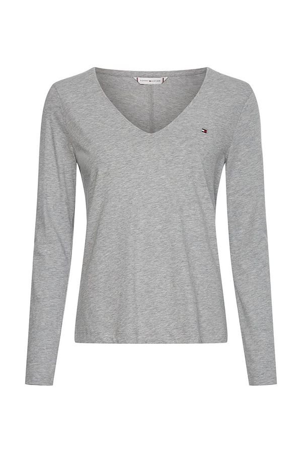 Tommy Hilfiger Tommy Hilfiger Top - REGULAR CLASSIC V-NK TOP LS grey