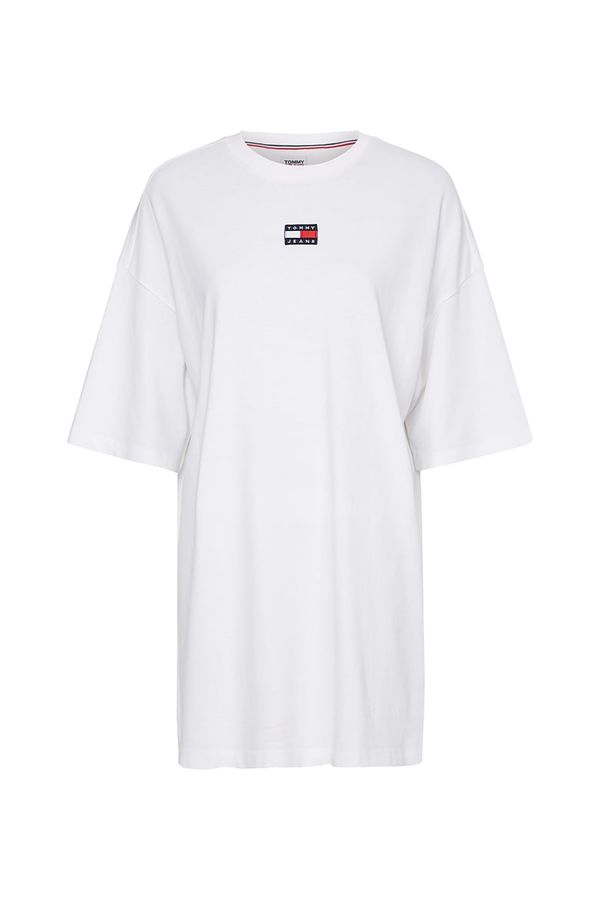 Tommy Hilfiger Jeans Tommy Jeans Dress - TJW ESSENTIAL BADGE TEE DRESS white