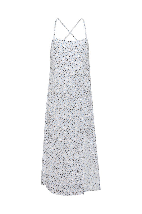 Tommy Hilfiger Jeans Tommy Jeans Dress - TJW PRINTED SIDE SLIT MIDI DRESS white