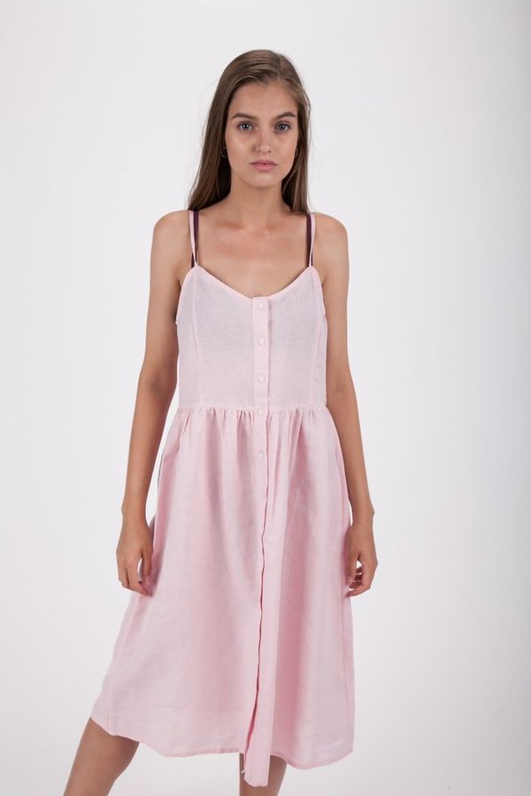 Tommy Hilfiger Jeans Tommy Jeans Dress - TOMMY HILFIGER TJW SUMMER BUTTON THRU DRESS pink