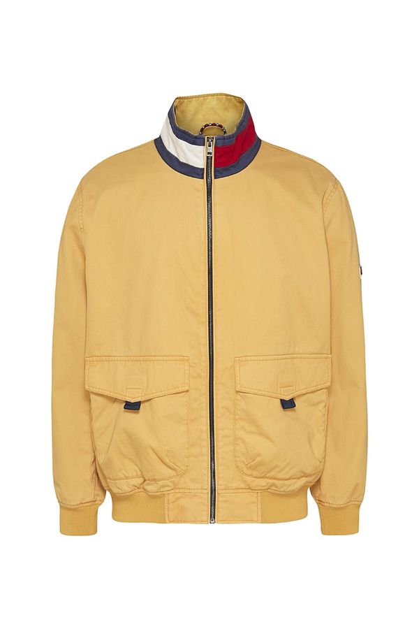 Tommy Hilfiger Jeans Tommy Jeans Jacket - TJM COTTON FLAG COLLAR BOMBER yellow