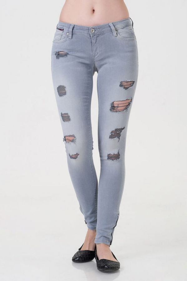 Tommy Hilfiger Tommy Jeans Jeans - Natalie 7/8 Zipper MDEST Grey