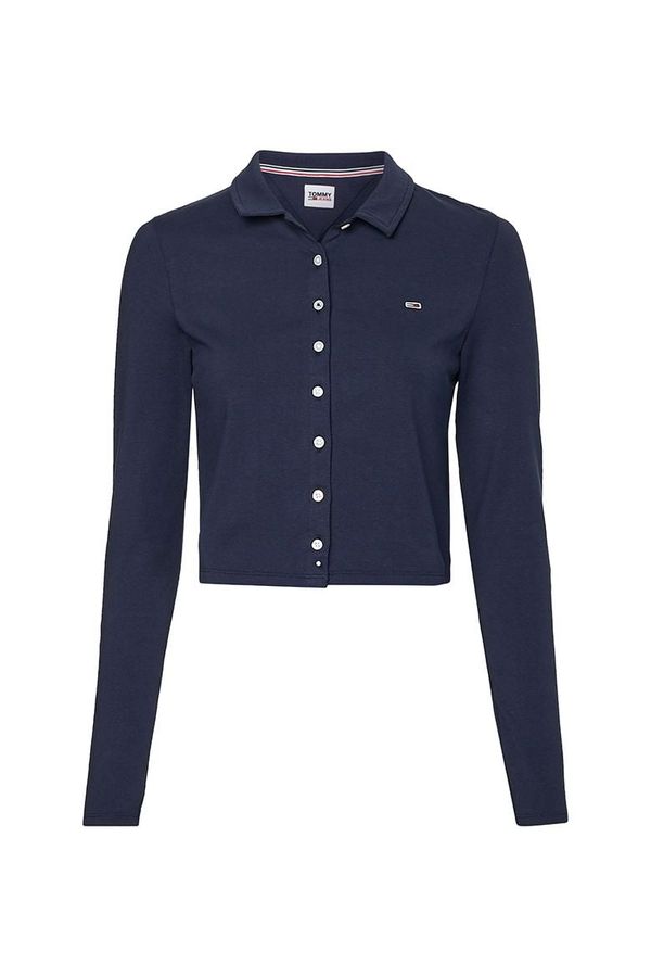 Tommy Hilfiger Tommy Jeans Polo shirt - TJW BUTTON THROUGH POLO LS blue