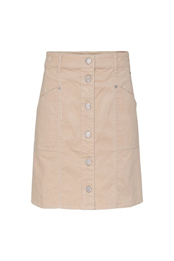 Tommy Hilfiger Jeans Tommy Jeans Skirt - TJW CORD BUTTON THRU MINI SKIRT beige