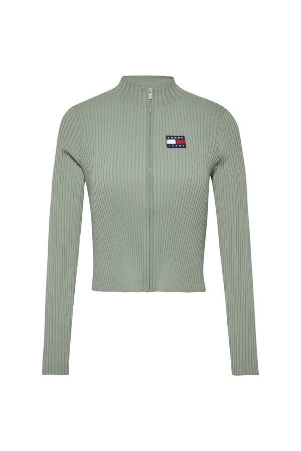 Tommy Hilfiger Jeans Tommy Jeans Sweater - TJW BADGE ZIPPER MARKET SWEATER green