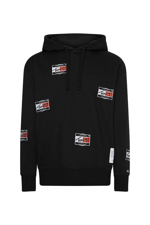 Tommy Hilfiger Tommy Jeans Sweatshirt - TJM TIMELESS DISTORTION HOODIE black