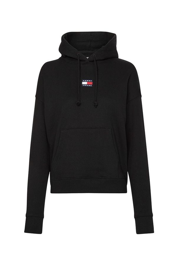 Tommy Hilfiger Jeans Tommy Jeans Sweatshirt - TJW TOMMY CENTER BADGE HOODIE black
