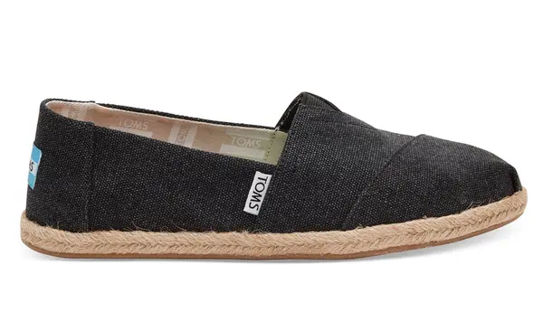 Toms Toms Черен измит плат Alpargata