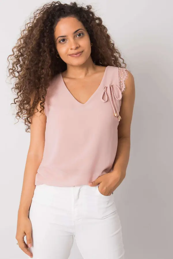 Italy Moda Top-DHJ-TP-13317.25P-Light Pink