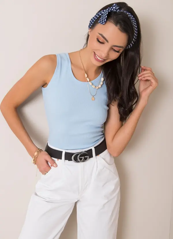 BASIC Feel Good Top-RV-TP-5589.25P-Light Blue