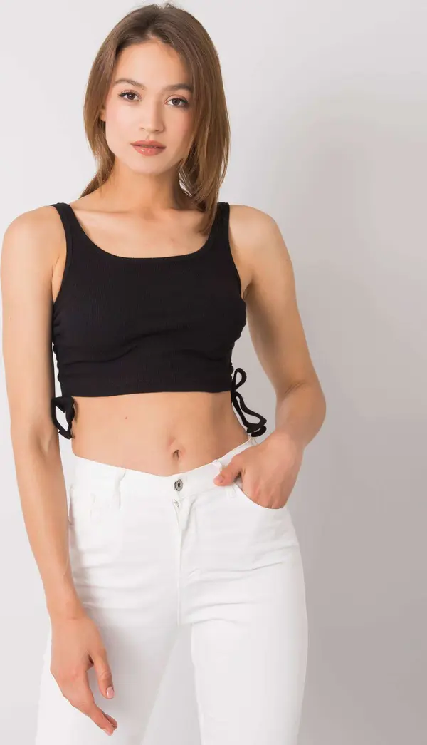 RUE PARIS Top-RV-TP-6629.70-black